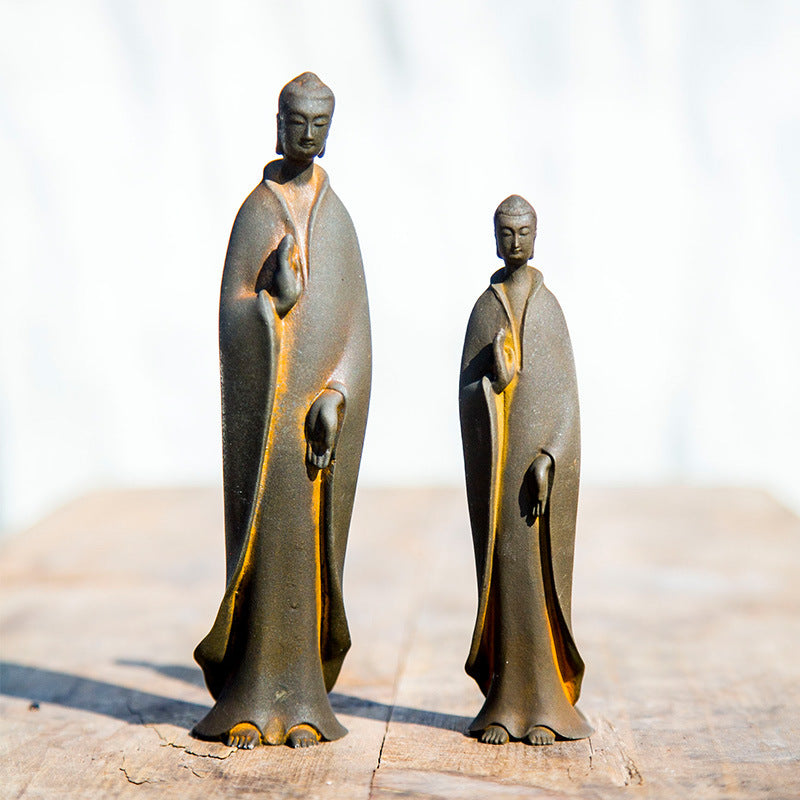Chinese Northern Wei Buddha Shakyamuni Desktop Home Decor Ornament with Zen Inspiring Design