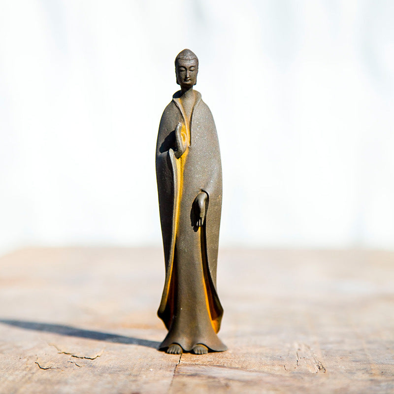 Chinese Northern Wei Buddha Shakyamuni Desktop Home Decor Ornament with Zen Inspiring Design