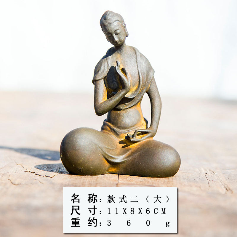 Chinese Northern Wei Buddha Shakyamuni Desktop Home Decor Ornament with Zen Inspiring Design