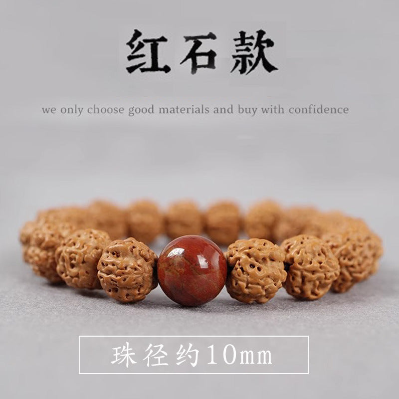 King of Trees Burst Meat Six-Petal Vajra Bodhi Bead Bracelet