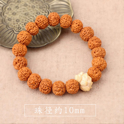 King of Trees Burst Meat Six-Petal Vajra Bodhi Bead Bracelet