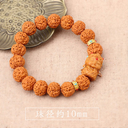 King of Trees Burst Meat Six-Petal Vajra Bodhi Bead Bracelet