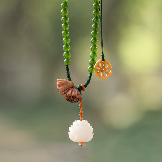 Bodhi Lotus Car Rearview Mirror Pendant.