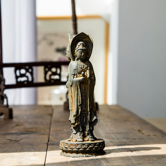 Zen-Style Neo-Chinese Statue Ornament of Nanhai Guanyin Bodhisattva