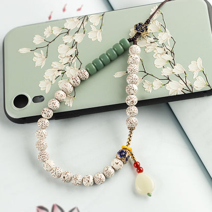 Chinese Style Phone Lanyard: Hainan Star and Moon Bodhi Phone Chain