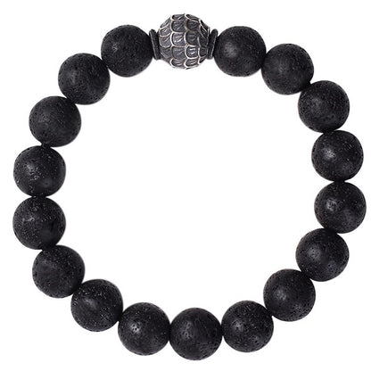 Men's Natural Volcanic Stone Bracelet