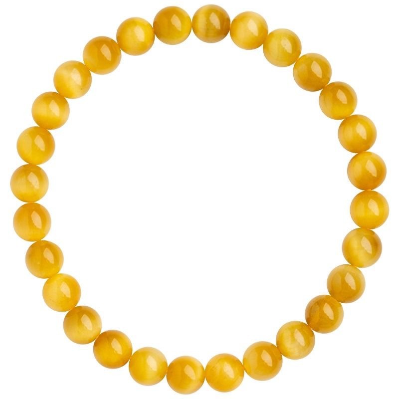 Natural Yellow Cat's Eye Stone Bracelet