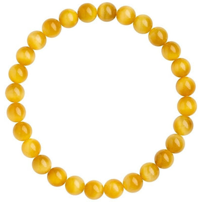 Natural Yellow Cat's Eye Stone Bracelet