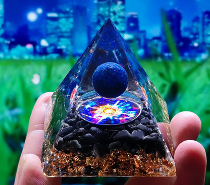 73 Styles Crystal Ball Pyramid Crystal Shard Resin Pyramid Home Décor Craft Piece ( 1 )