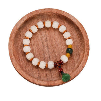 The Hangzhou Fazhi Lotus White Bodhi Bracelet: A Serene Lotus Realm of Peace and Protection