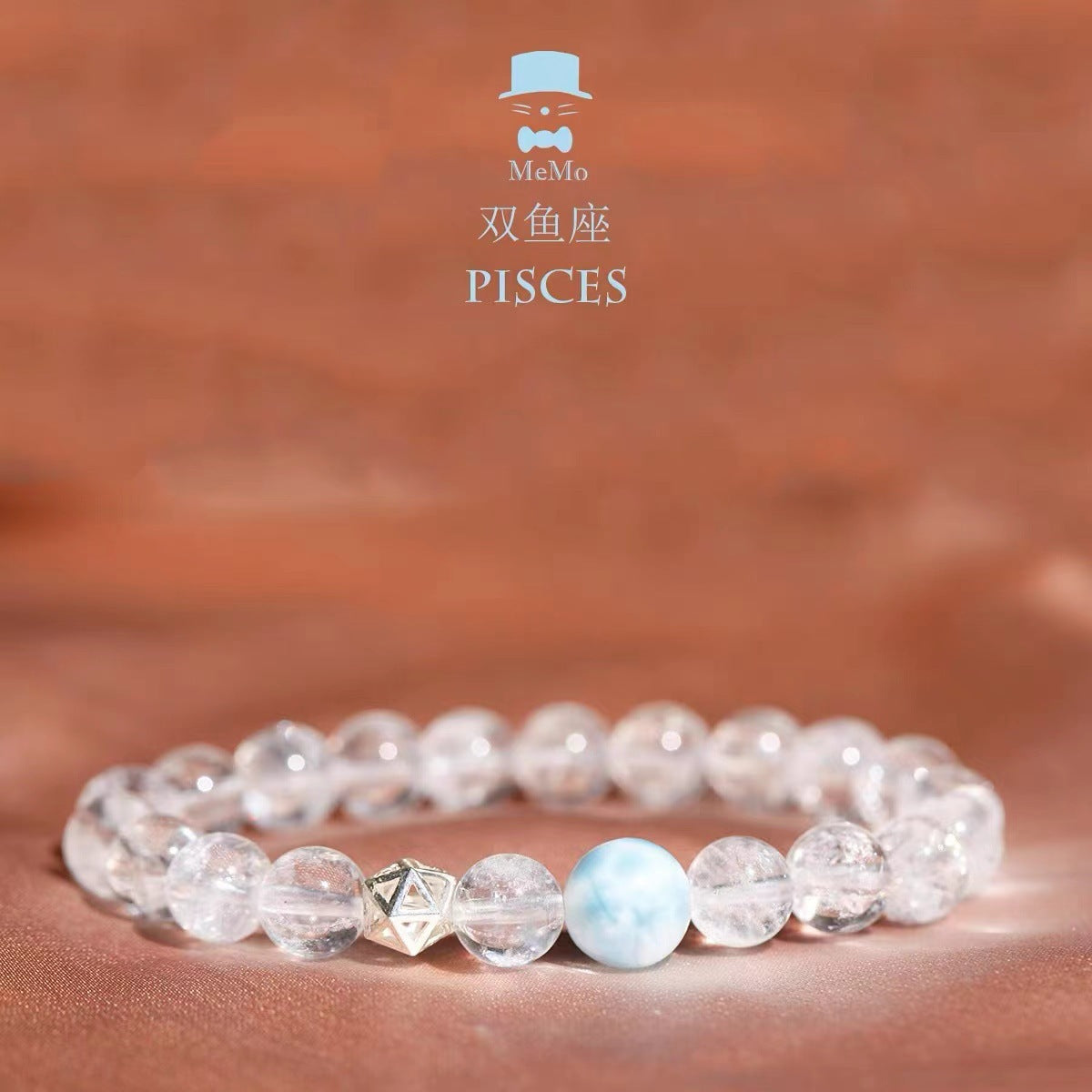 The tTwelve Zodiac Guardian White Crystal Bracelet, Single Circle Natural White Crystal Bracelet for Women