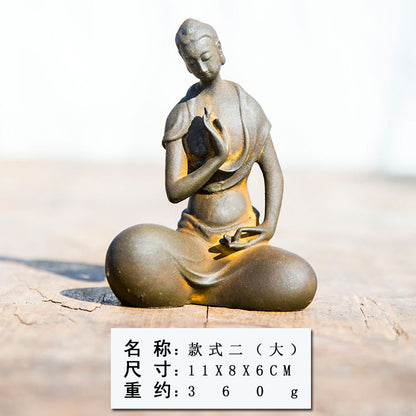 Chinese Northern Wei Buddha Shakyamuni Desktop Home Decor Ornament with Zen Inspiring Design